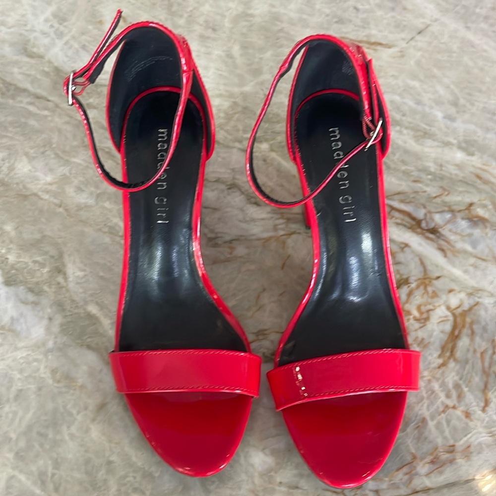 Madden girl red patent heels 7